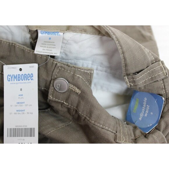 NWT 2007 Gymboree Dark Khaki Cargo Pants Boys sz 8 Pockets Outdoor Straight Fun - Picture 6 of 6